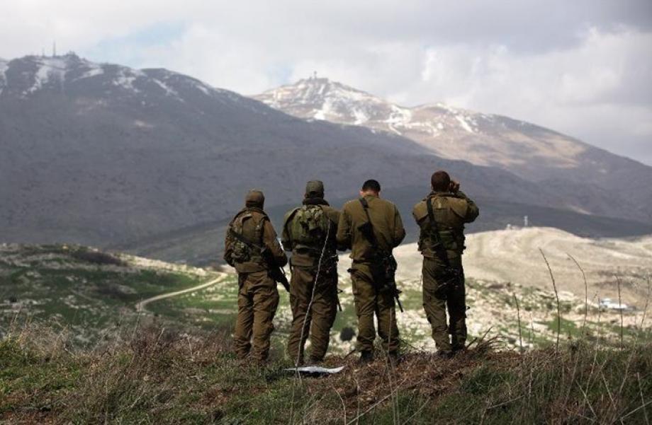 عناصر من جيش الاحتلال الإسرائيلي في هضبة الجولان