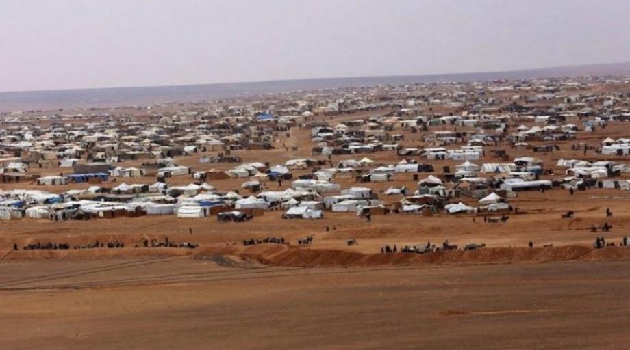 مخيم الركبان على الحدود السورية الأردنية
