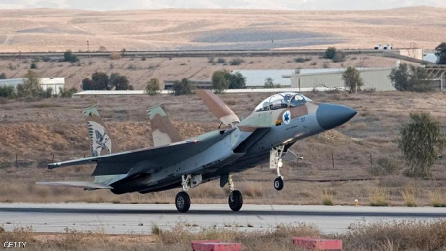 طائرة حربية إسرائيلية لحظة الإقلاع