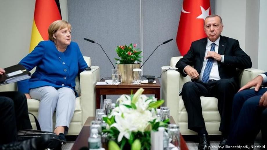 لقاء سابق جمع الرئيس أردوغان بالمستشارة الألمانية "ميركل"