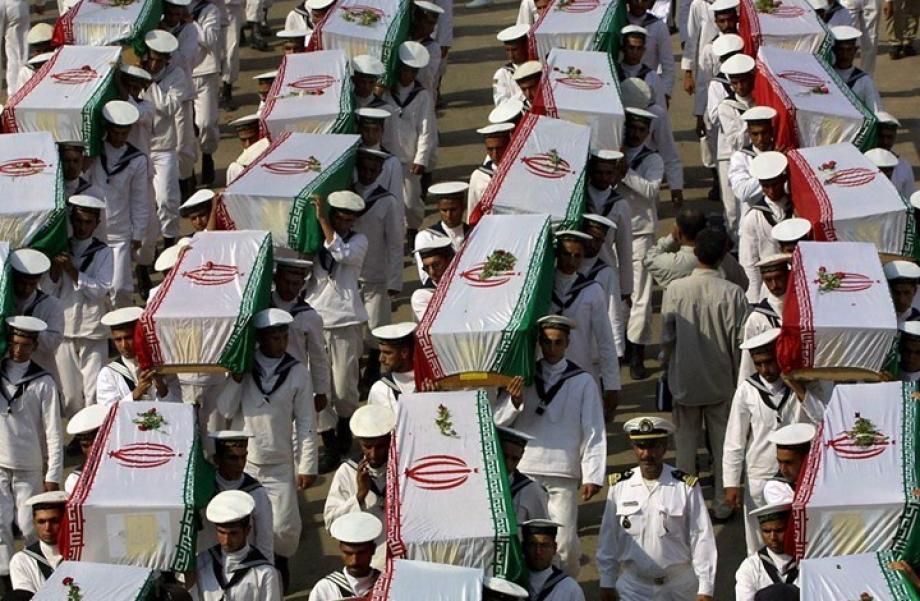 جنازة عناصر من الحرس الثوري الإيراني قتلوا سوريا