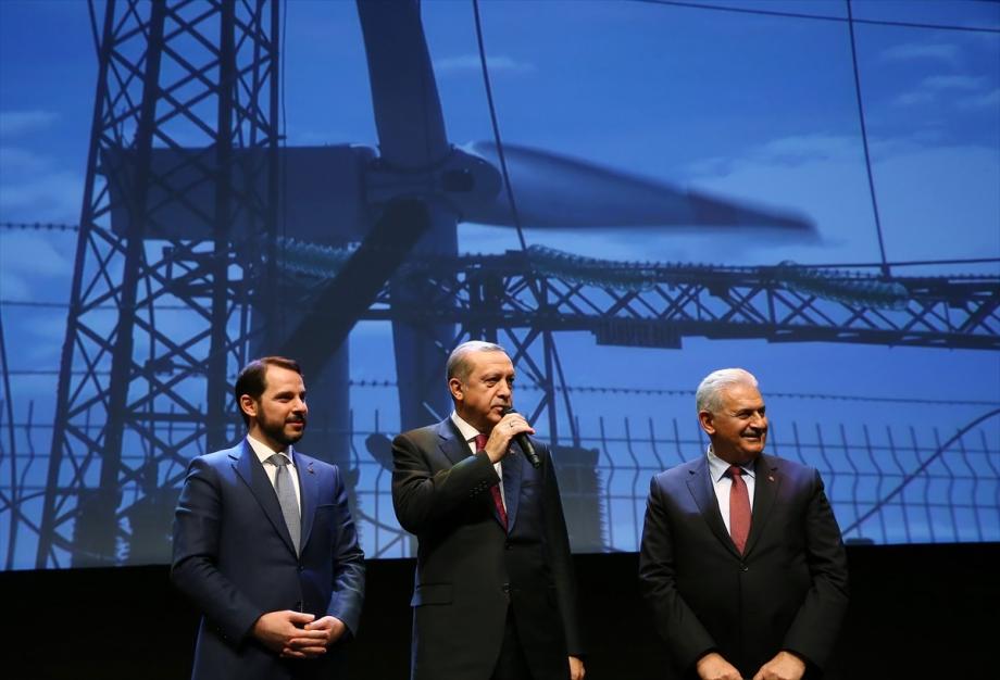 أردوغان خلال افتتاح مشاريع طاقة في تركيا مؤخراً