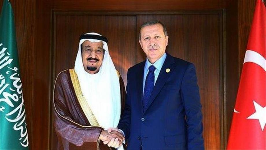 أردوغان وسلمان خلال لقاء سابق قبل سنوات