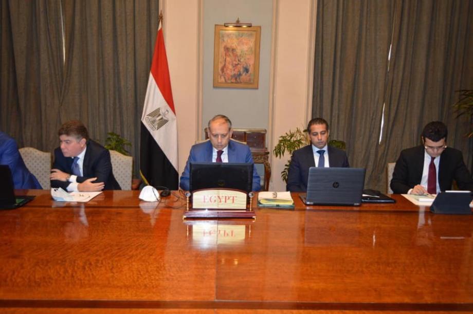 صورة من الاجتماع نشرتها وزارة الدفاع المصرية
