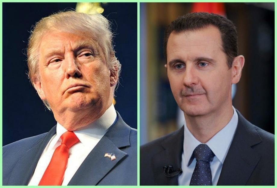 بشار الأسد ودونالد ترامب