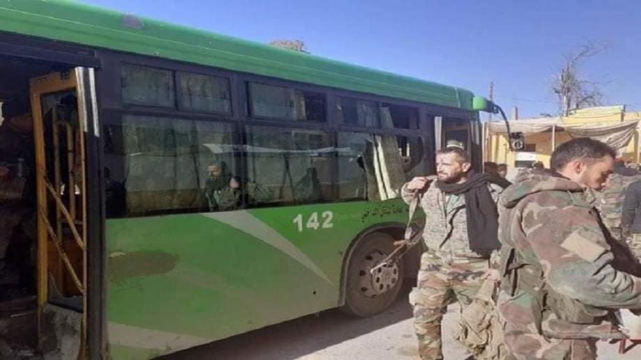 استهداف حافلة لميليشيات الأسد