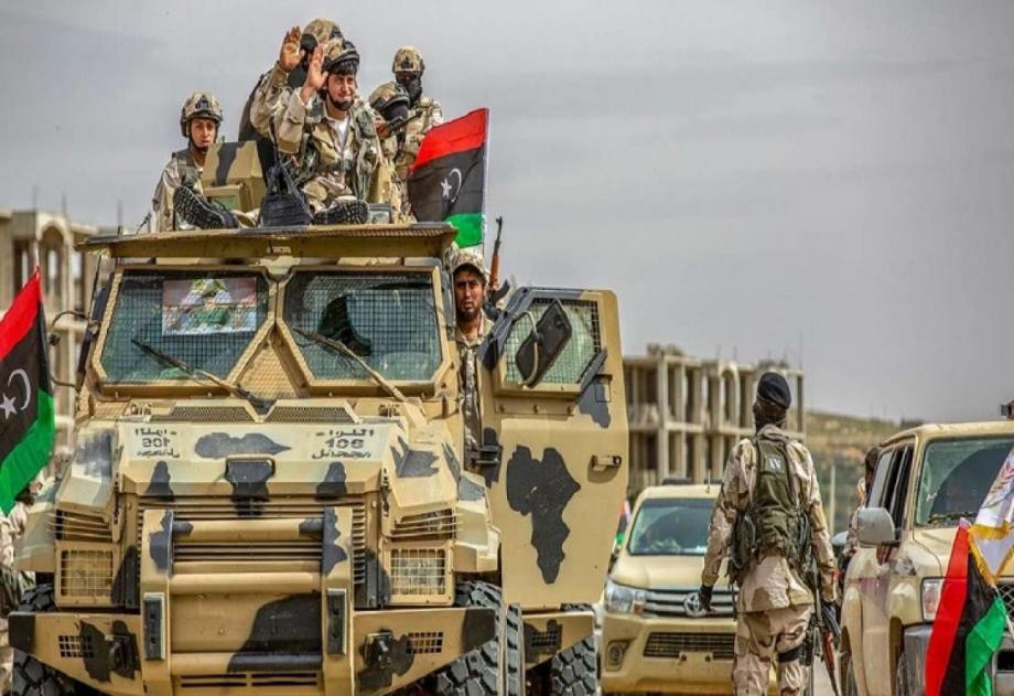 عناصر من الجيش في ليبيا