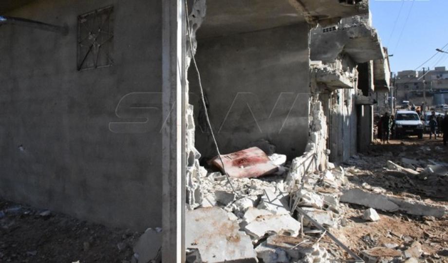 آثار القصف في حماة - وكالة سانا