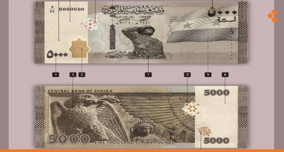 خمسة آلاف ليرة سورية