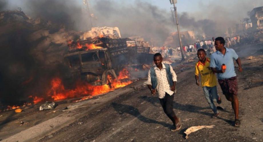 التفجير استهدف شركة  تركية تشيد الطرقات في الصومال