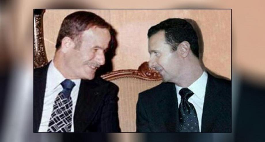 بشار الأسد ووالده حافظ