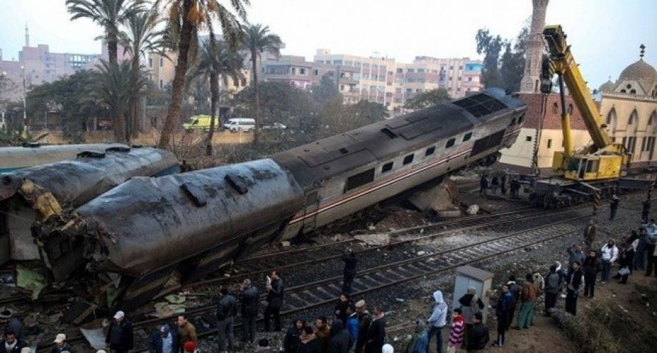 إحدى حوادث القطارات في مصر