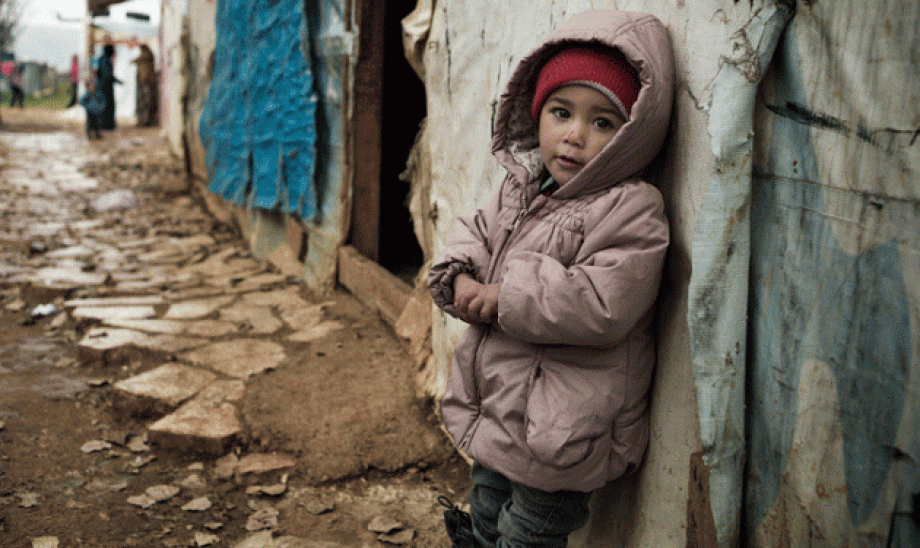طفل في إحدى مخيمات الشمال السوري