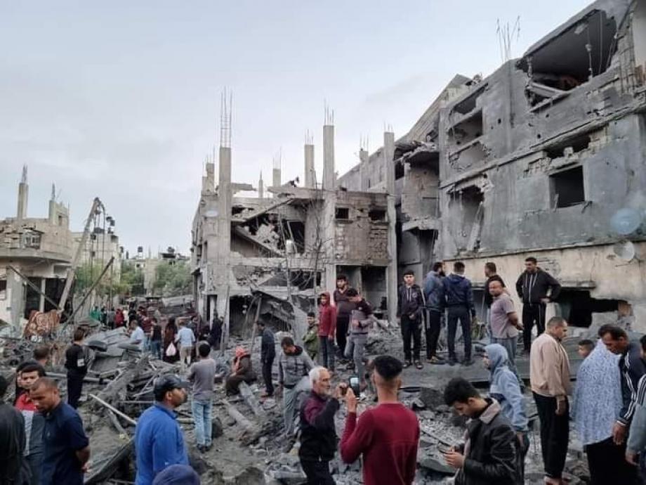 صور من آثار الدمار الذي تسبب به قصف الاحتلال لشمال قطاع غزة
