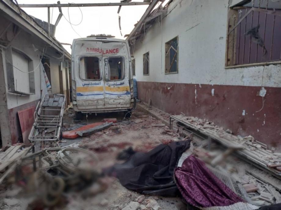 قصف مشفى الشفاء في عفرين