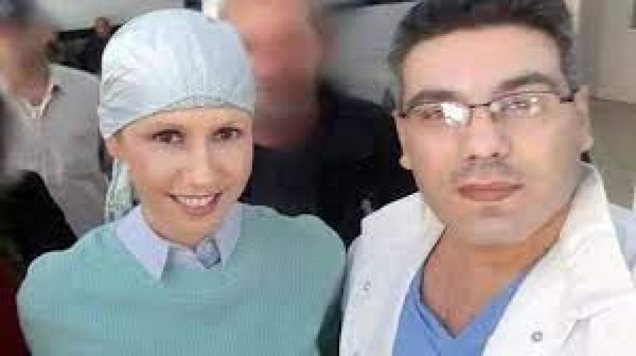 الطبيب علاء موسى مع اسماء الأخرس زوجة بشار الأسد