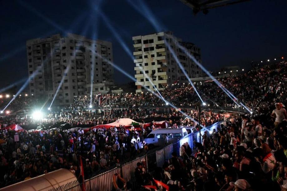 حفل في ملعب الجلاء في دمشق