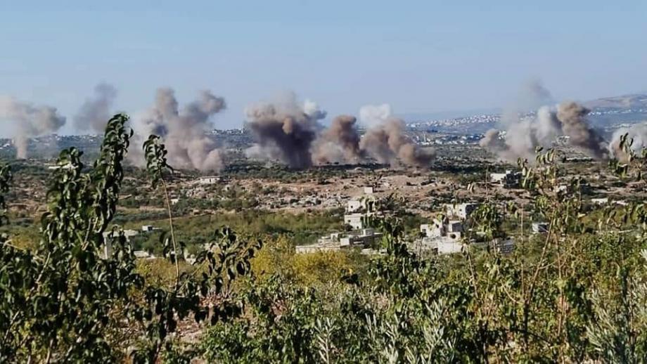 من قصف روسيا اليوم الجمعة على إدلب