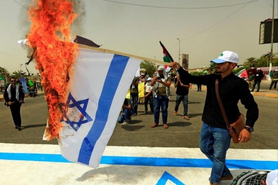مظاهرة سابقة في بغداد للتنديد بـ"إسرائيل"
