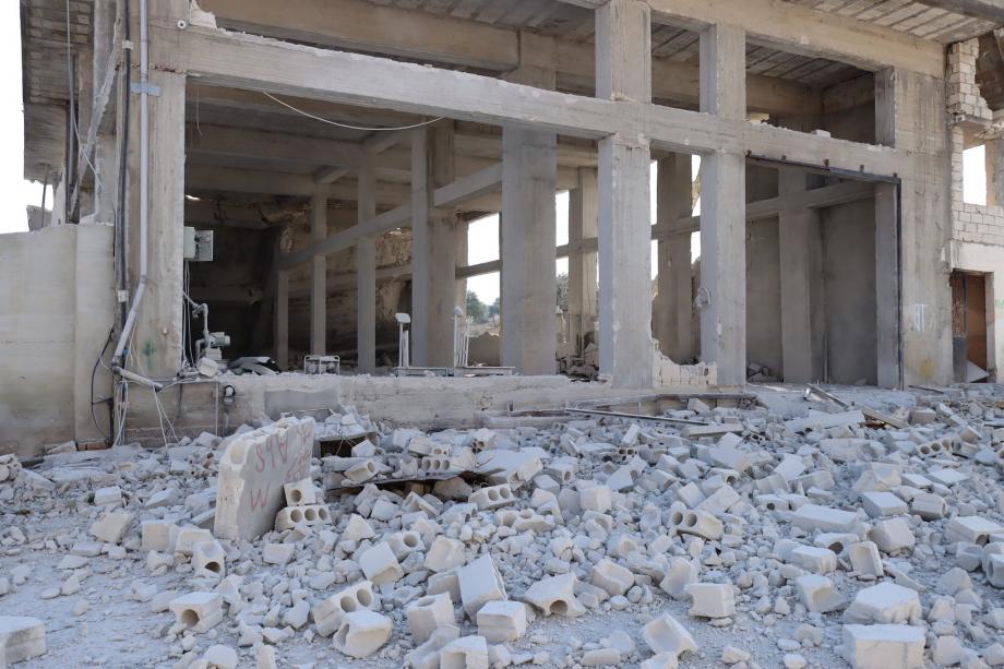 مكان الغارات الروسية على مدينة إدلب