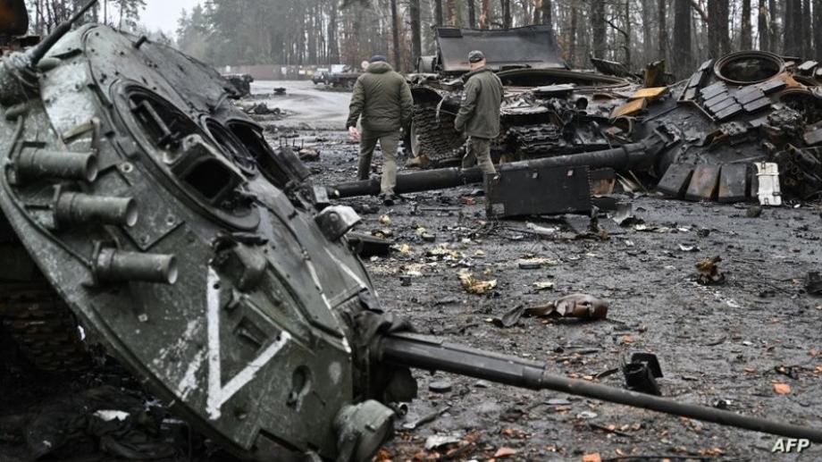 الدبابات الروسية في أوكرانيا