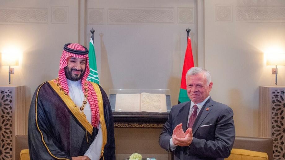 الملك الأردني وولي العهد السعودي