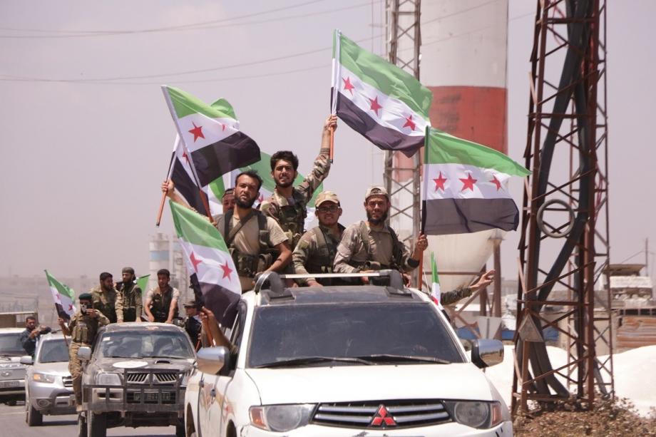 رتل عسكري للفيلق الثالث بالجيش الوطني السوري في أعزاز 9 حزيران 2022