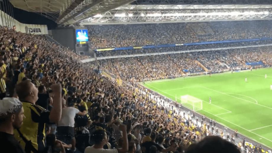 الجمهور التركي خلال المباراة