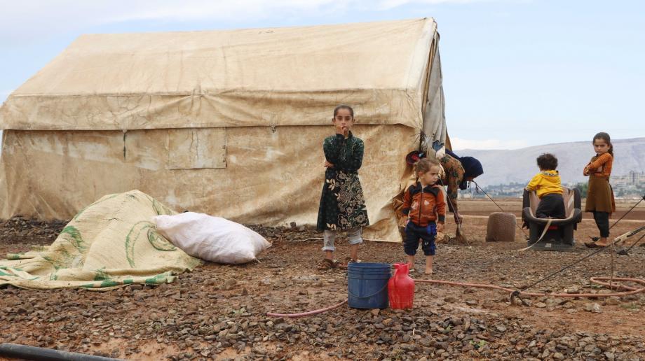 مخيم السكة في بشمارون غربي إدلب 21 تشرين الأول 2022 الدفاع المدني السوري
