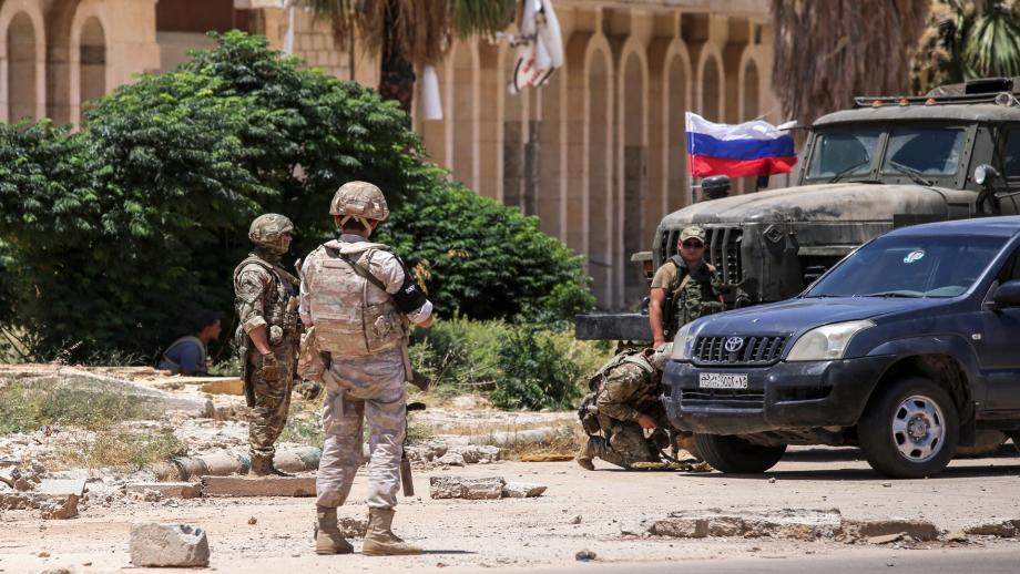 قوات روسية في درعا
