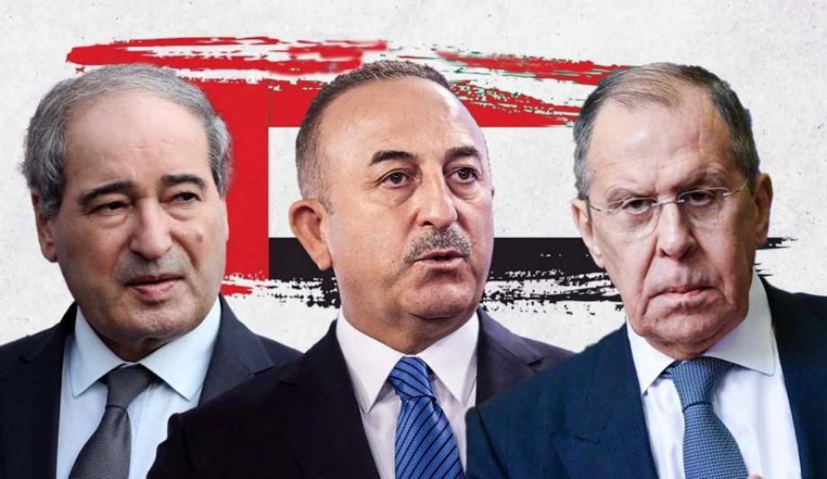 وزراء خارجية تركيا وروسيا ونظام الأسد