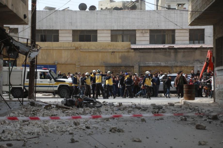 انهيار جدار يودي بحياة رجل في مدينة إدلب