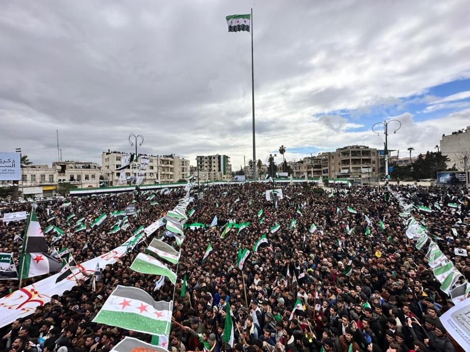 مظاهرات إدلب في ذكرى الثورة الـ12