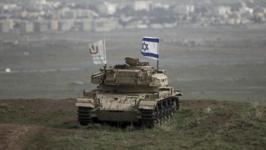 دبابة إسرائيلية في الجولان السوري المحتل