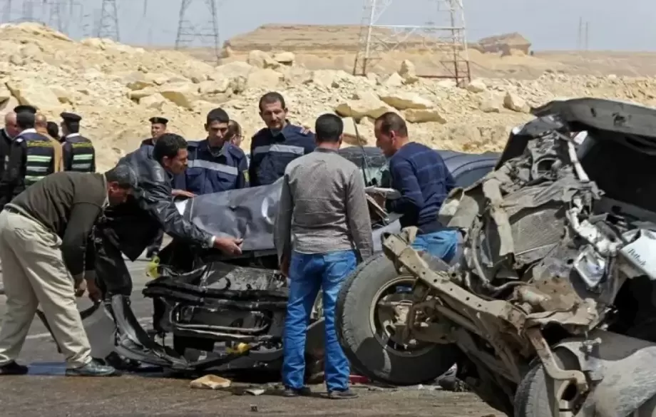 حادث سير مروع على طريق "الخارجة -أسيوط" جنوبي مصر