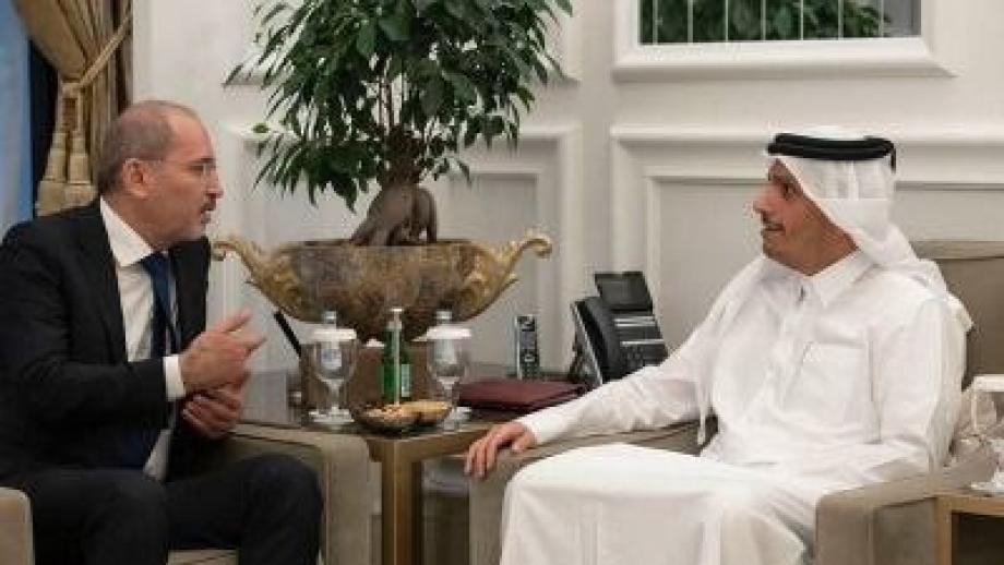 وزيرا خارجية قطر والأردن