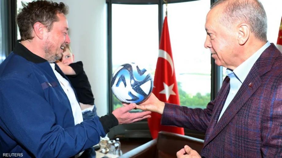 لقاء أردوغان وماسك